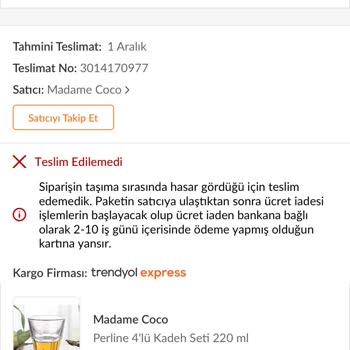 16 Gündür Beklediğim Madame Coco Siparişi İptali!
