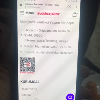 Ev Dekor Plaza Ürünüm Gelmedi İlgiliye Ulaşamıyorum