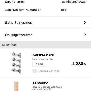 IKEA 4 Aydır Hasarlı Kapak Değişim Yapılmıyor