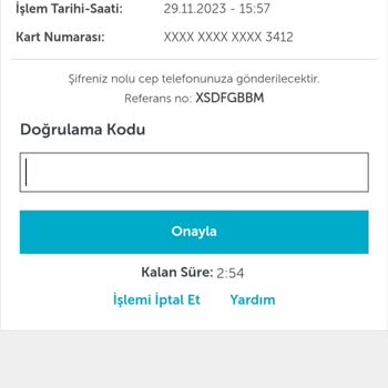 Ziraat Bankası Onay Kodu Gelmiyor