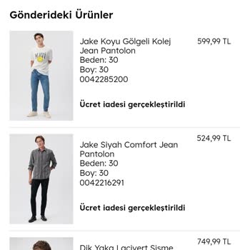 Mavi Jeans, Siparişimi Güncel Stokta Olmasına Rağmen İptal Etti