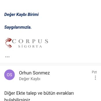 Corpus Sigorta Araç Değer Kaybı