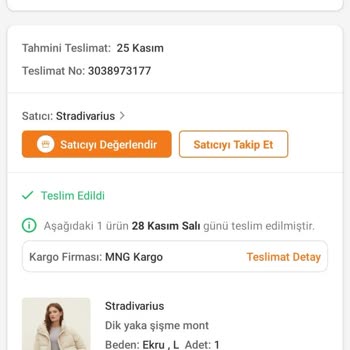 MNG Kargo Siparişimi Yanlış Adrese Teslim Edildi