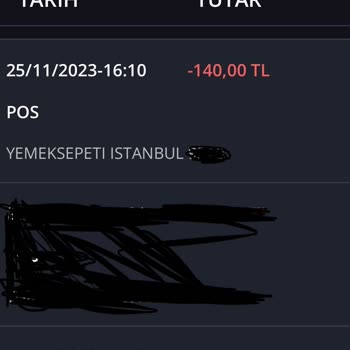Yemek Sepeti Haksız Para Çekimi
