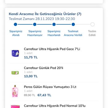 Carrefour SA Sanal Market Siparişi