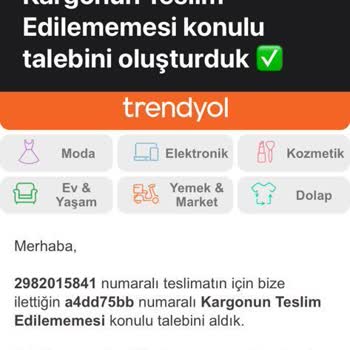 Borusan Lojistik Borusan Lojistiğin Ve Trendyol'un Görevini 1 Aydır Yapmaması