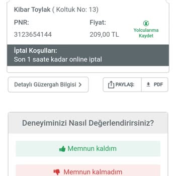 Kamil Koç Ters Yöne Alınan Biletin Değişmemesi
