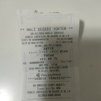 Şok Marketler Çalışanın Usulsüz İşlem Yapmadı