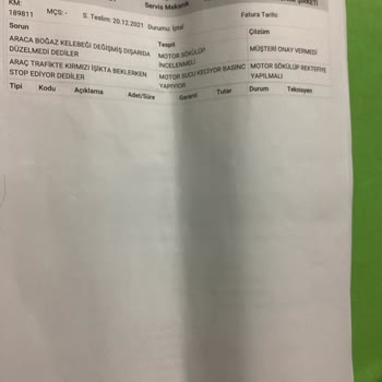 Ford Yanlış Teşhis Sonucu Mağduriyet