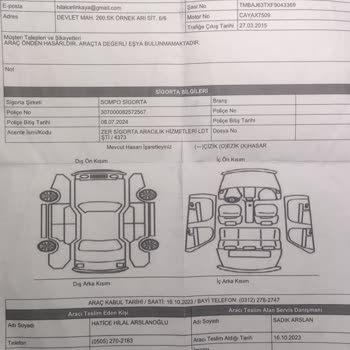 RS Servis Hasarlı Aracımın 45 Gündür Parça Bekliyor Olması