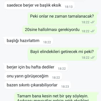 Enza Home Dürüst Olmayan İşletme!