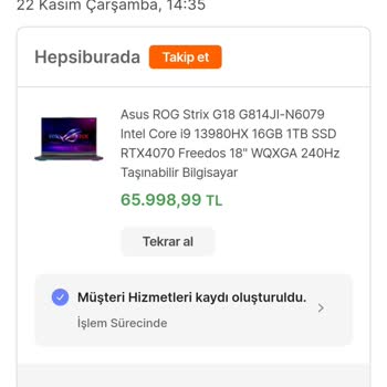 Hepsiburada İznim Dışında İptal Edilen Siparişim