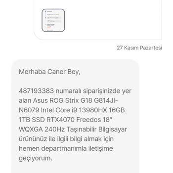 Hepsiburada İznim Dışında İptal Edilen Siparişim