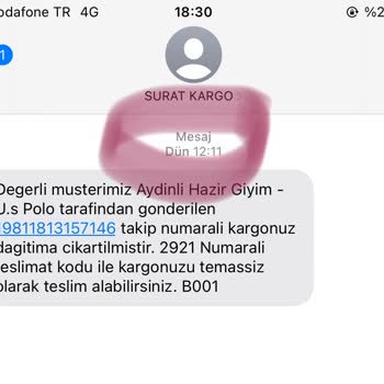 Sürat Kargo Kargomu Teslim Edilmiyor!