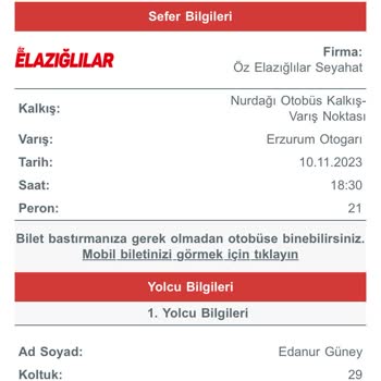 Öz Elazığlılar Turizm Otobüs Firmasının Bana Yaşattığı Mağduriyet