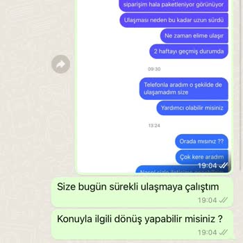 Oyku Wear Ürün Ulaşmaması Firmanın Hiçbir Yerden Dönüş Sağlamaması
