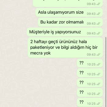 Oyku Wear Ürün Ulaşmaması Firmanın Hiçbir Yerden Dönüş Sağlamaması