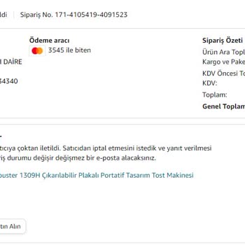 Amazon Satıcısından Paramı İade Edemiyor.