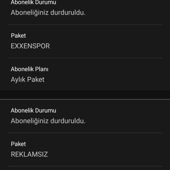 Exxen Abonelik Durduruldu Hatası Alıyorum