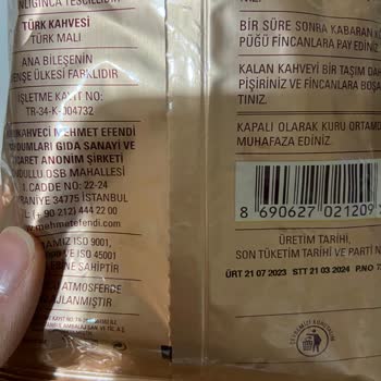 Kurukahveci Mehmet Efendi Sanal Marketten Alınan Türk Kahvesinde Kurt Ve Larva Bulundu