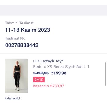 Penti Den Aldığım Ürünlerin "stok Hatası" Gerekçesiyle İptal Edilmesi