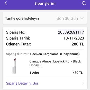 Clinique Black Honey Kargolanmıyor