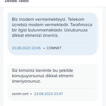 Comnet Pişmanlıktır. Parayı Peşin Alıp Hizmeti Kesiyorlar