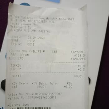 A101 Philips Powerbank Garantisi Yok.