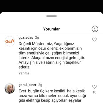 Gediz Elektrik Akım Problemi