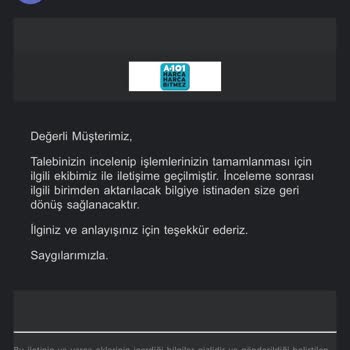 A101 Ücret İadesi Yapmıyor