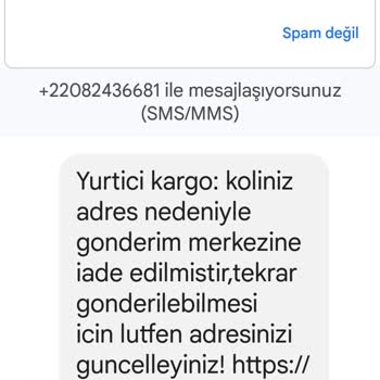Mesaj Geldi Kargo Adı Altında