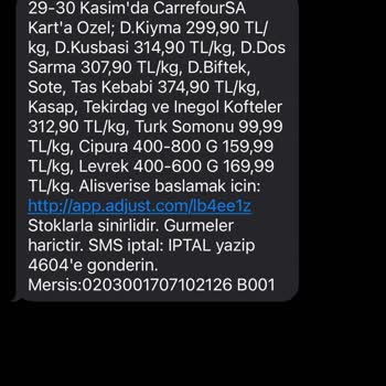 Carrefour SA Bozuk Et Satıyorlar