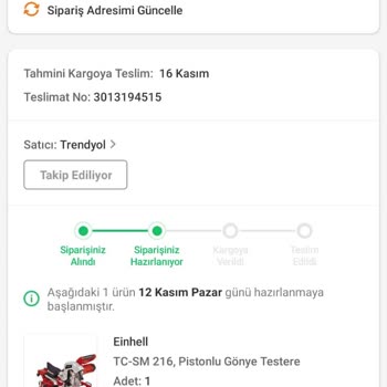 Trendyol Zamanında Teslim Edilmeyen Ürün