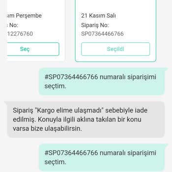Trendyol Express Kargoda Kaybolan Ürünüm