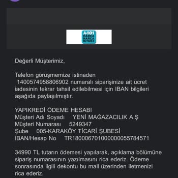 A101 Motor Satışını Vermiyor Parasını Almasına Rağmen