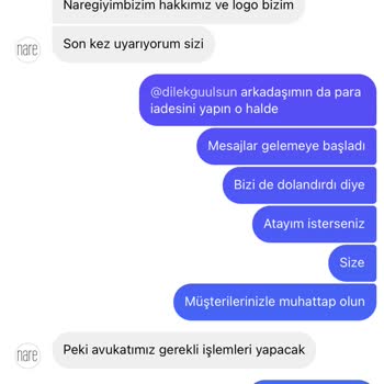 Nare Giyim Ürün İadesi Ve Müşteri Mağduriyeti