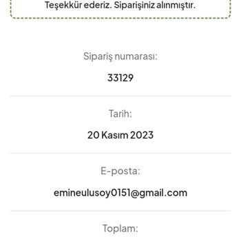 Sevgievim Ürün Yerine Ulaşmaması