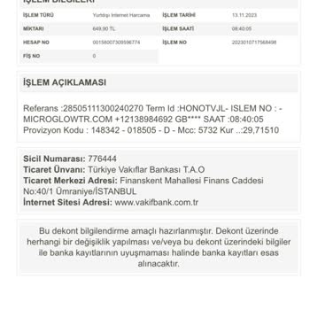 MicroGlow Ürünüm Gelmedi Param İade Edilmedi