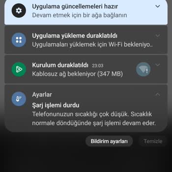 Samsung Telefon Sıcaklık Düşük Hatası Şarj Sorunu