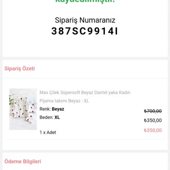 Pembiş Homewear Site Güven Vermedi Paramın İadesini İstiyorum