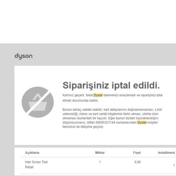 Dyson V12 Elektrik Süpürgesi Müşteri Memnuniyetsizliği