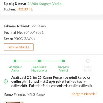Trendyol Para Aldılar Ürün Yok