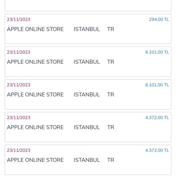 Apple Online Store Bilgim Dışında Para Çekmiş