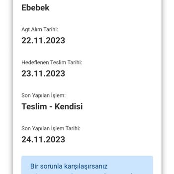 ebebek E Bebekten Sipariş Verdiğim Kargom Kayıp
