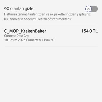 Vodafone Onayım Olmadan Yapılan Faturaya Ek Ücret