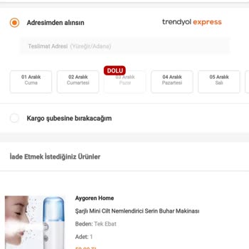 Trendyol İade Ederken Ücretin Eksik Yatırılması