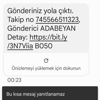 Trendyol Express Ada Beyan Adıyla Gelen SMS