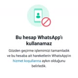 WhatsApp Numaram Spamdan Dolayı Kapatıldı