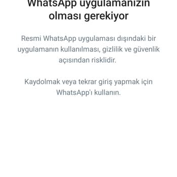 WhatsApp Resmi Hesap