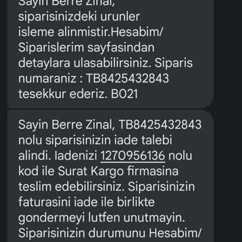 Tonny Black Aypima Para İadesi Yapılmıyor